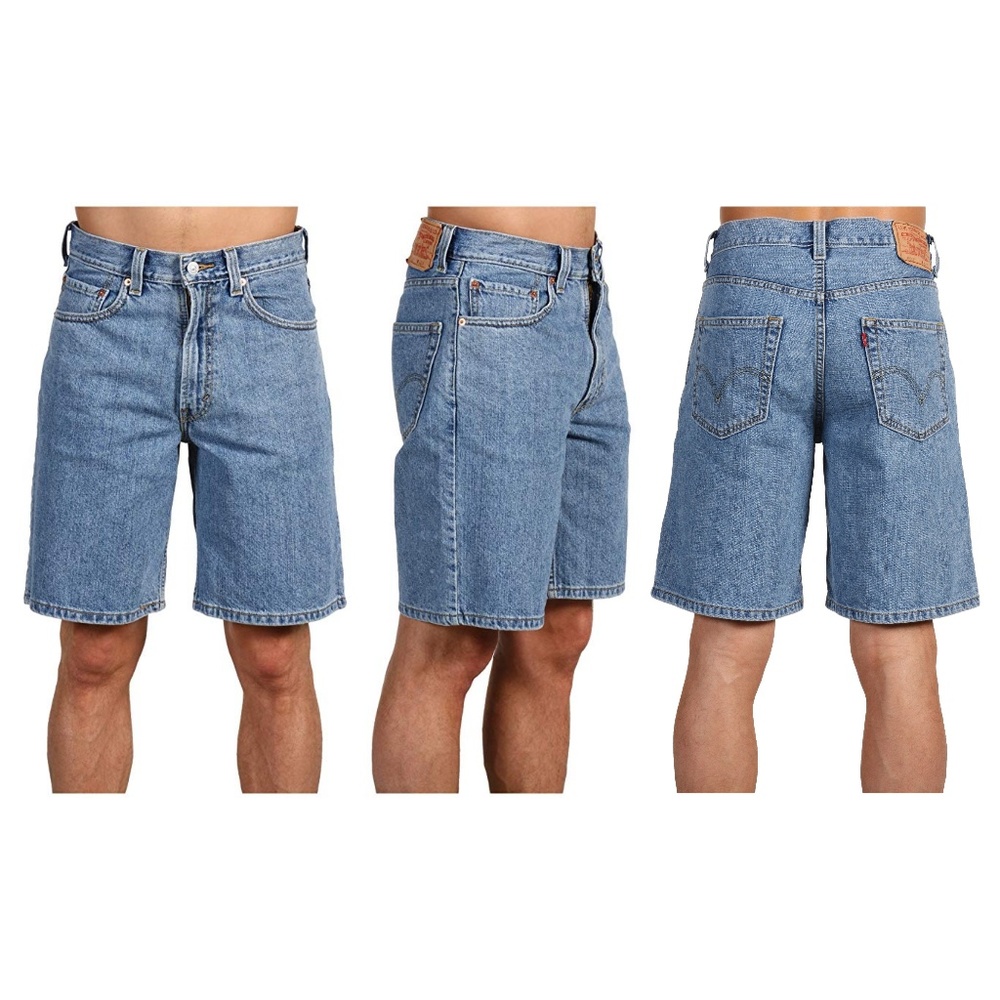 Levi's 30W 550 Relaxed Fit Faded Light Wash Shorts